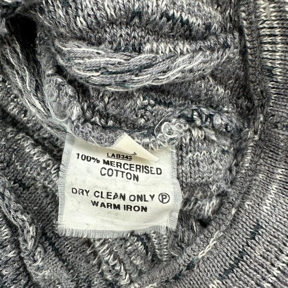 Coogi Australia Knit Grey Sweater Men's Size Large Vintage - Picture 13 of 13